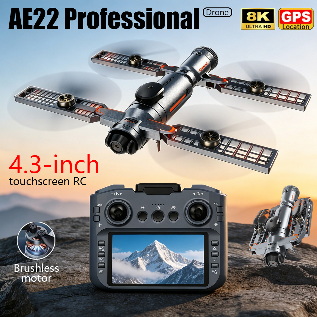 Drone Kit Professional - Upgraded AE22 PRO MAX Foldable Drone